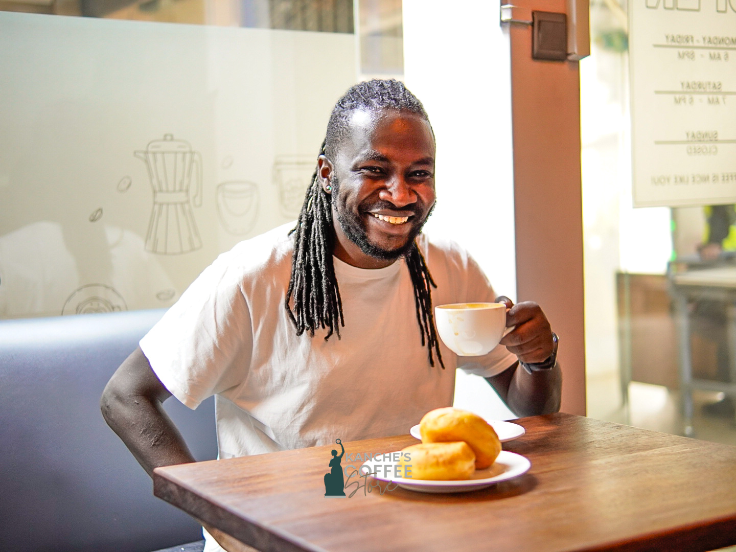 Happy customer at Kanche's